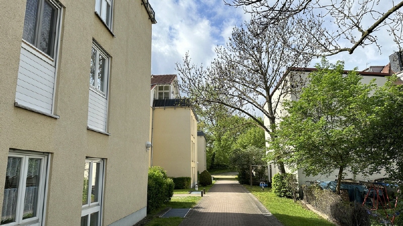 Blick in die Wohnanlage