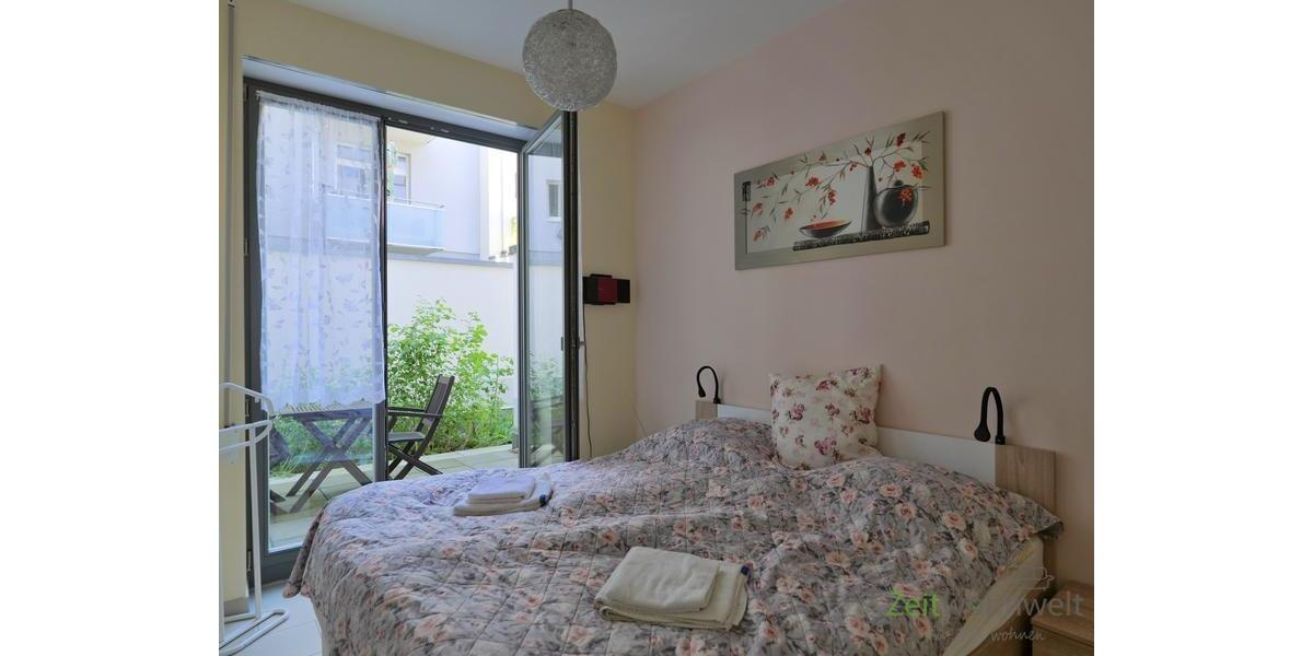 Blick ins Schlafzimmer