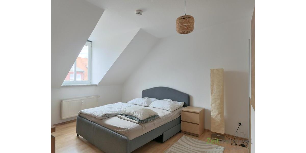 Blick ins Schlafzimmer